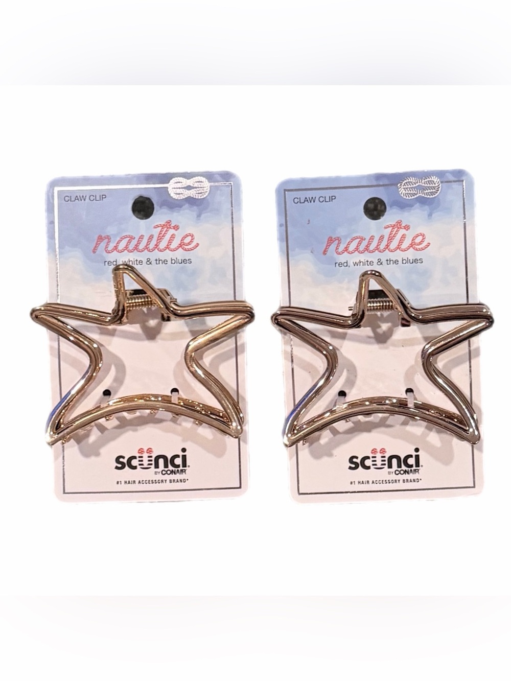 Scunci x Conair Nautie Red, White & the Blues Hair Clip Accessories